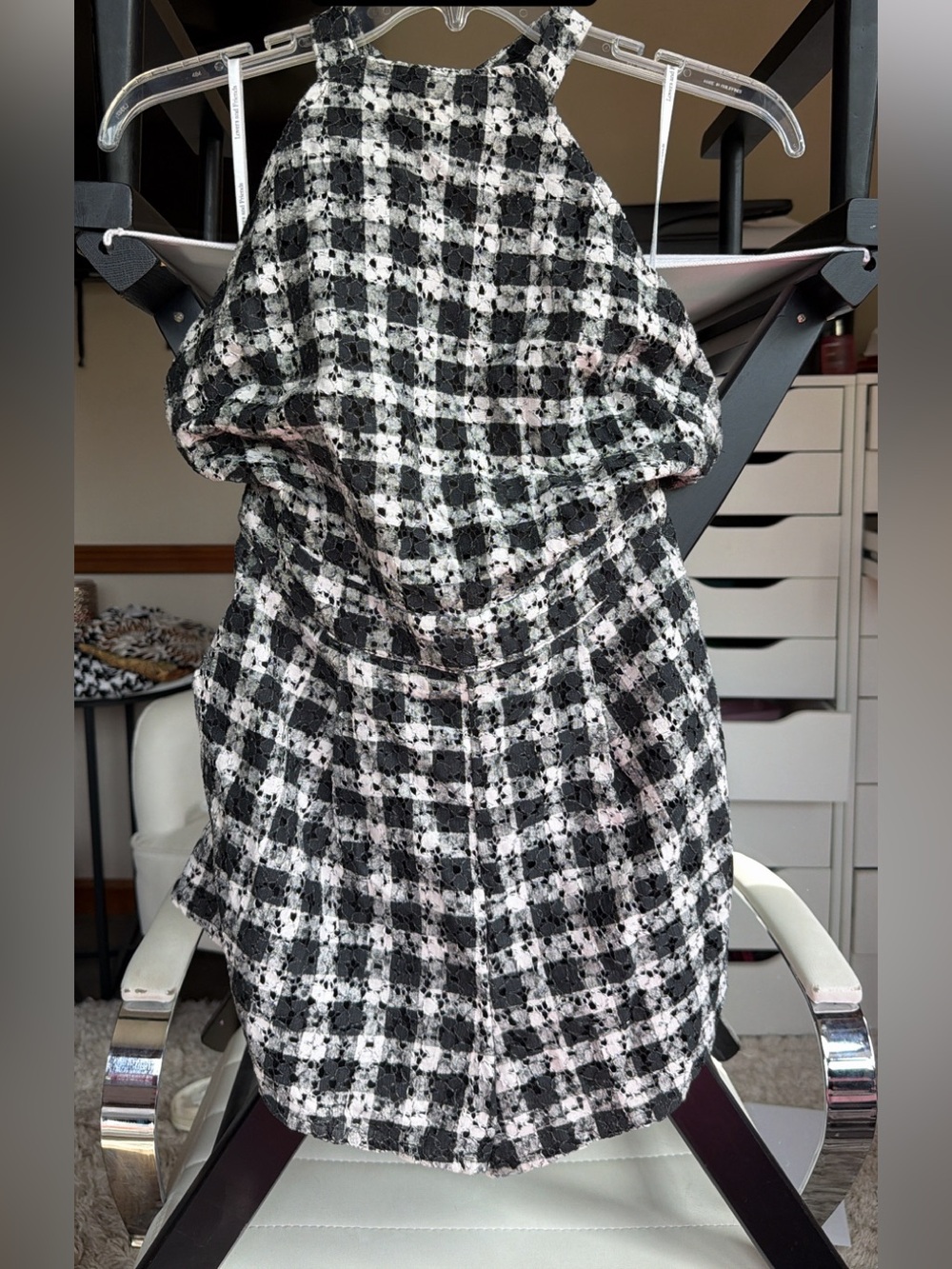 Lover & Friends plaid Winnie romper